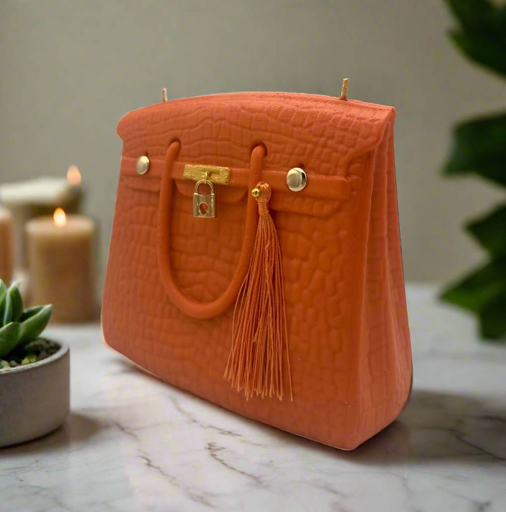 The Iconic Collection Candles  Purse: Orange