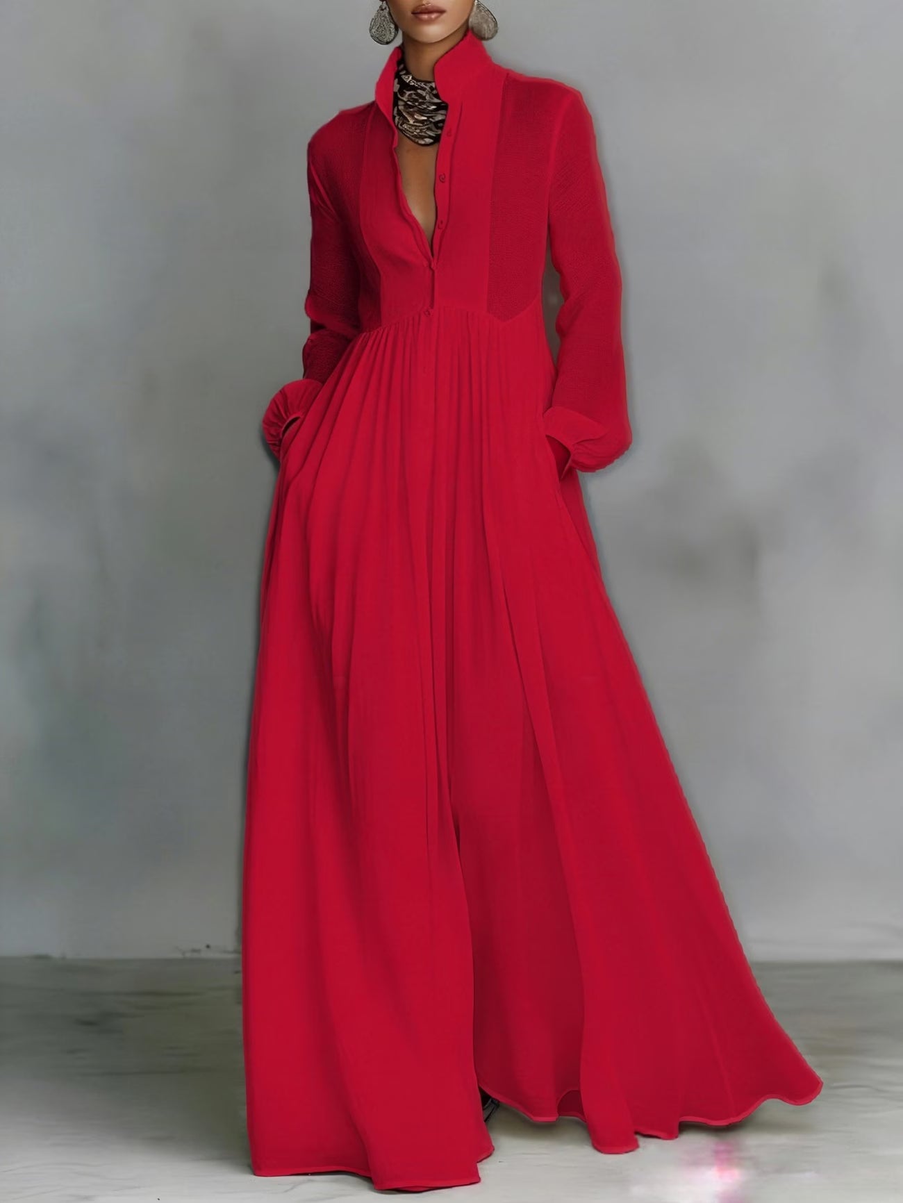 Long Summer Shirt Dress