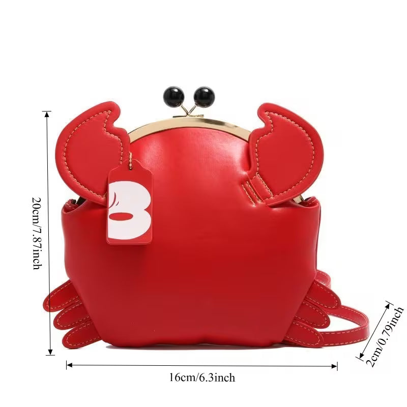 Cute Crab Purse with Strap