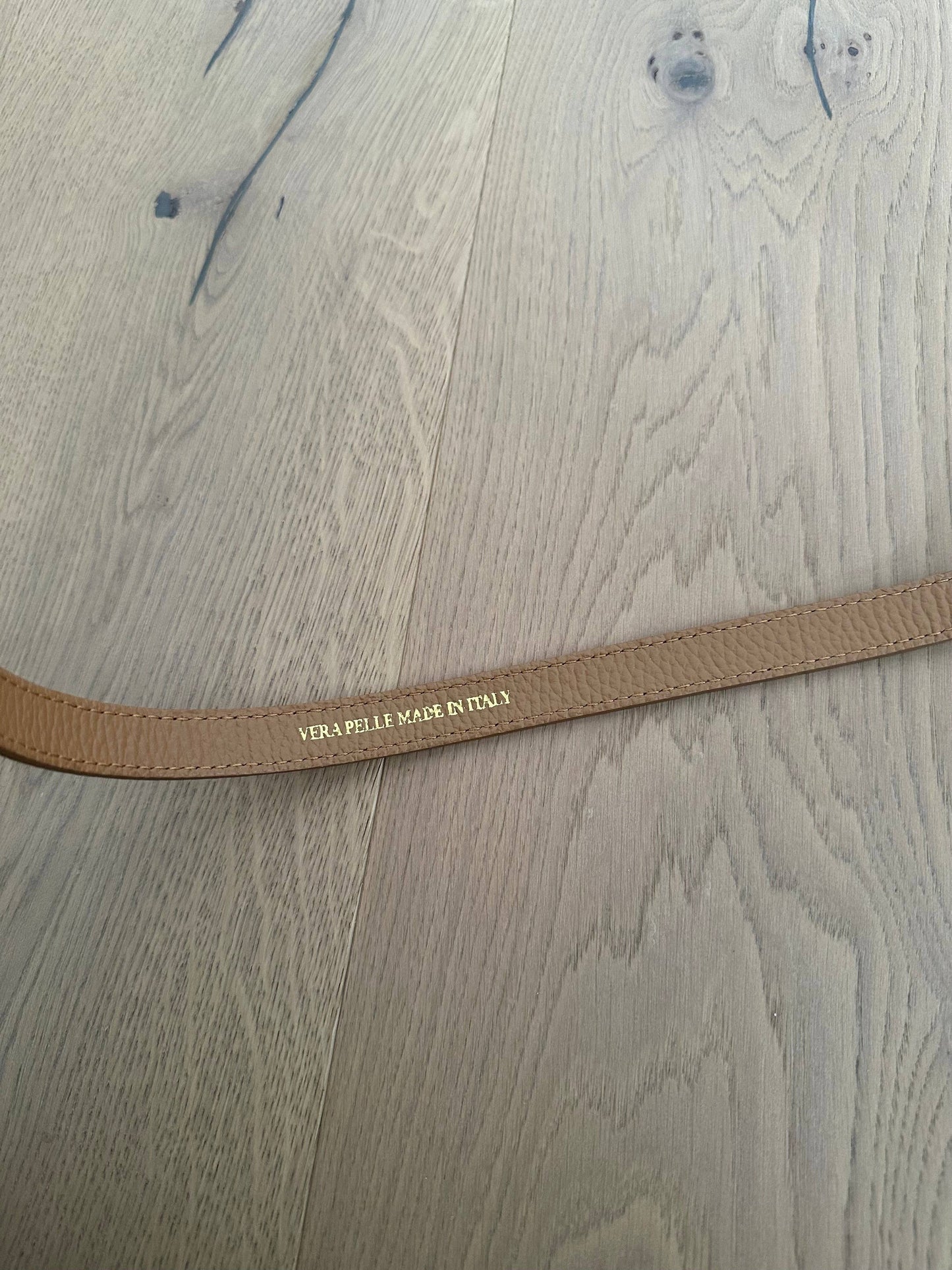 MAIDA BELT - Genuine leather: Silver