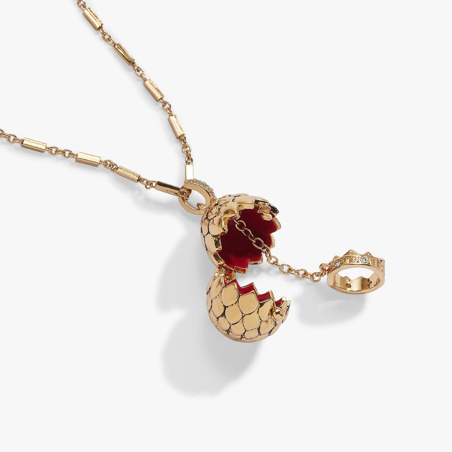 House of the Dragon™ Dragon Egg Locket Pendant: Gold