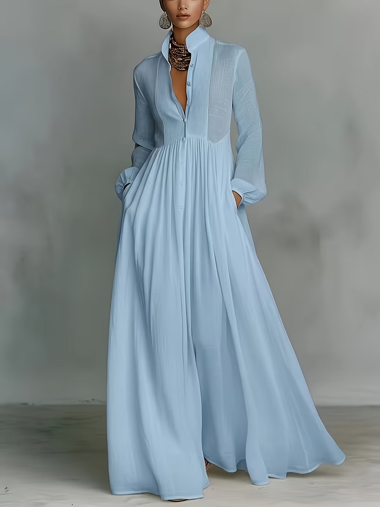Long Summer Shirt Dress