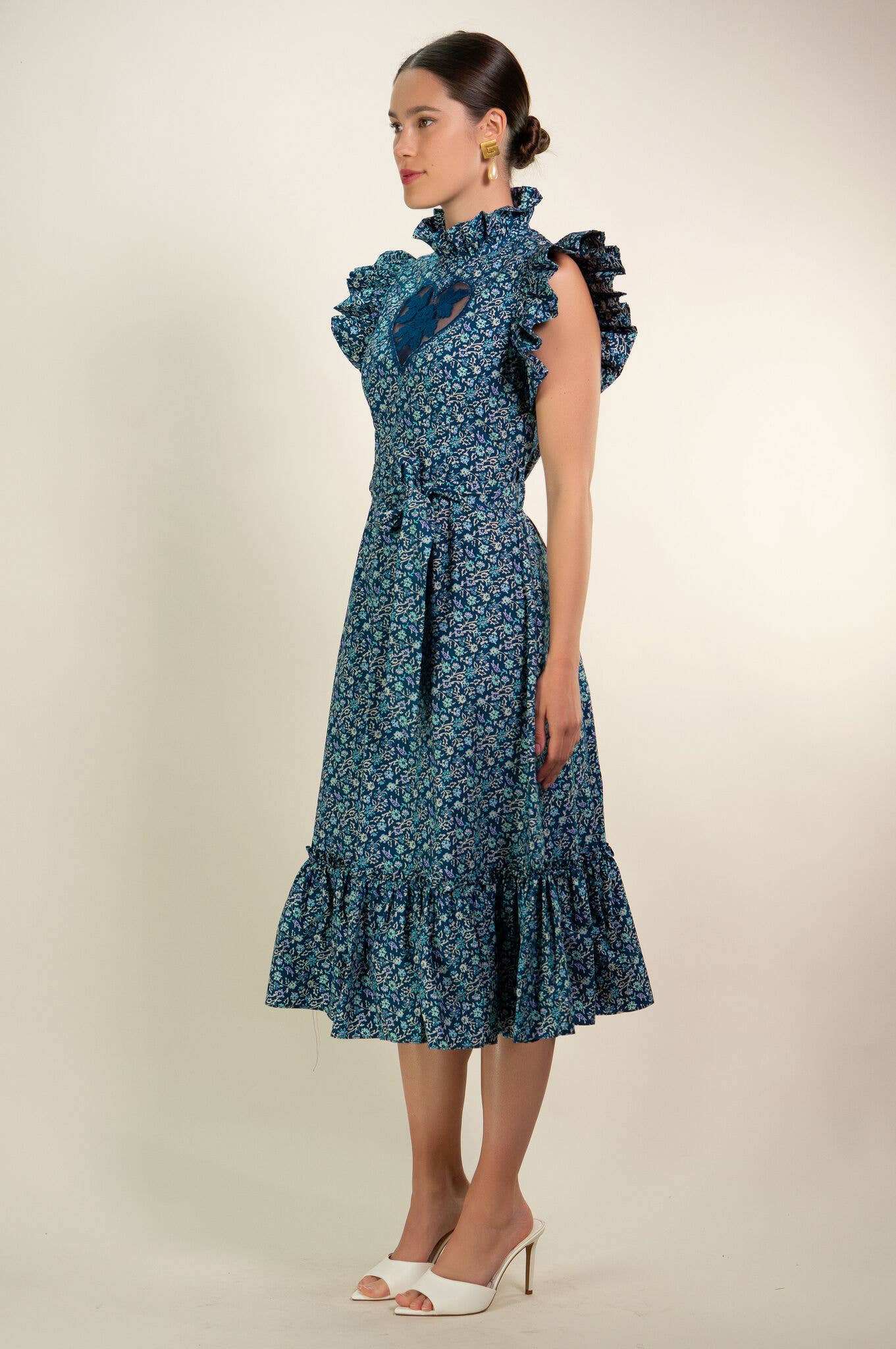 Floral "Sirsna" Heart Dress: M