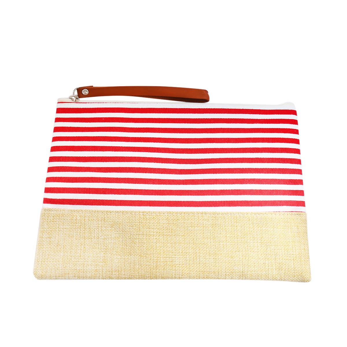 Bag Makeup   |    Striped Wristlet Clutch Navy