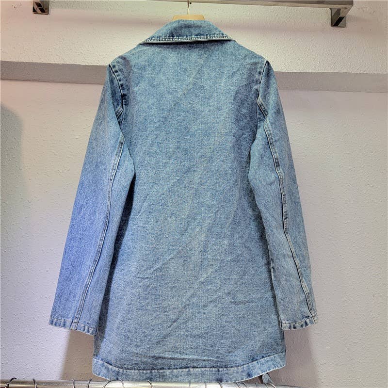 TAO   |    PS Hand-Painted Sequined Denim Blazer