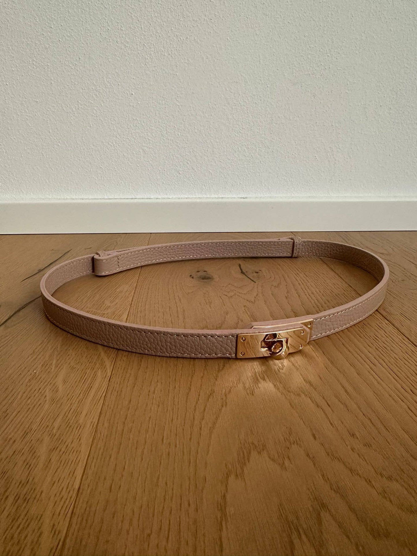 MAIDA BELT - Genuine leather: Silver