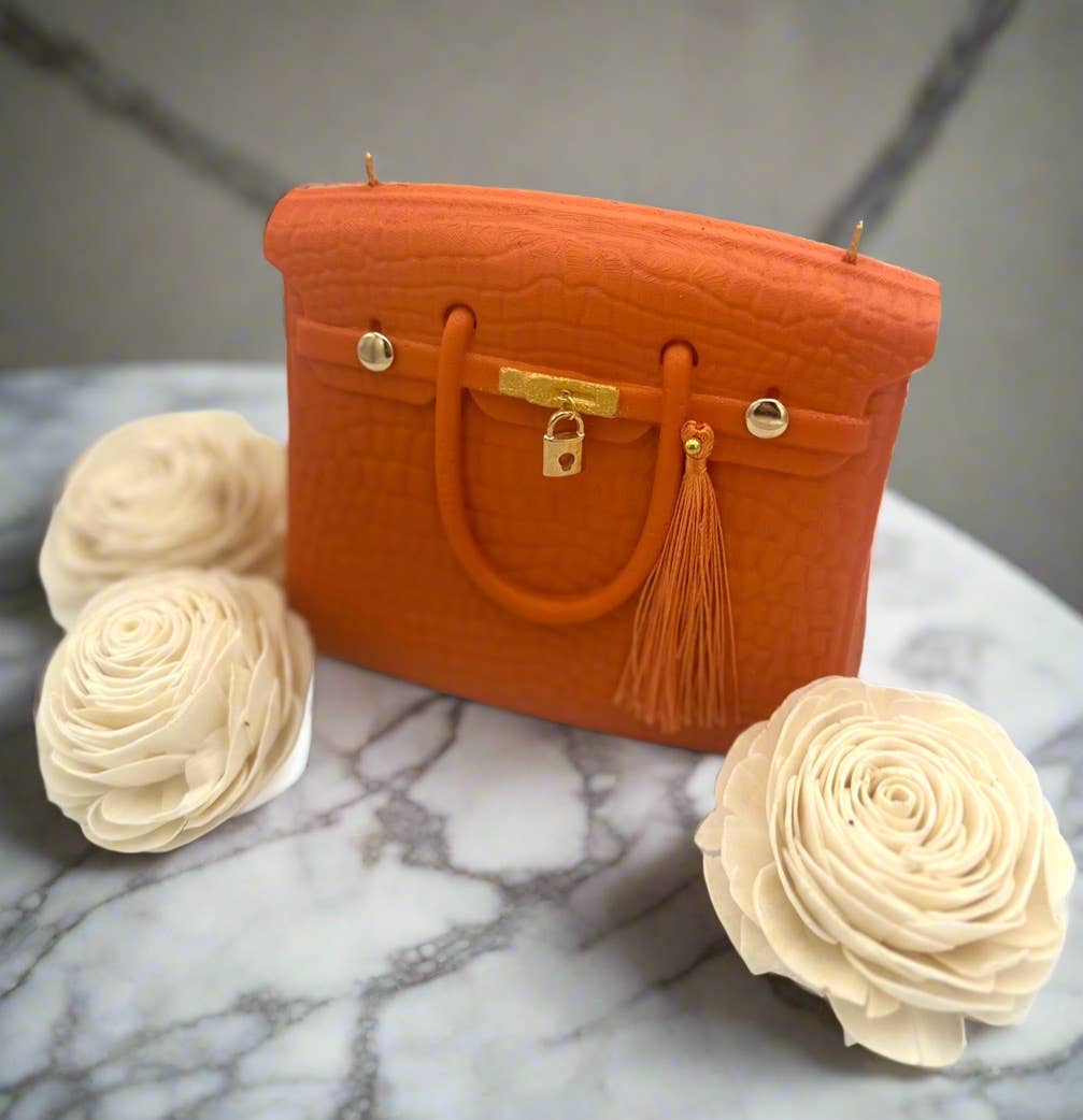 The Iconic Collection Candles  Purse: Orange