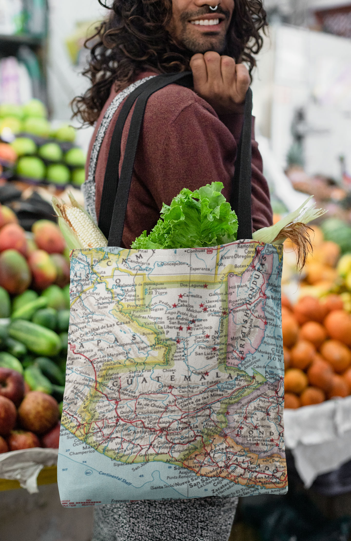 Sea Island   |    Georgia Map Tote Bag