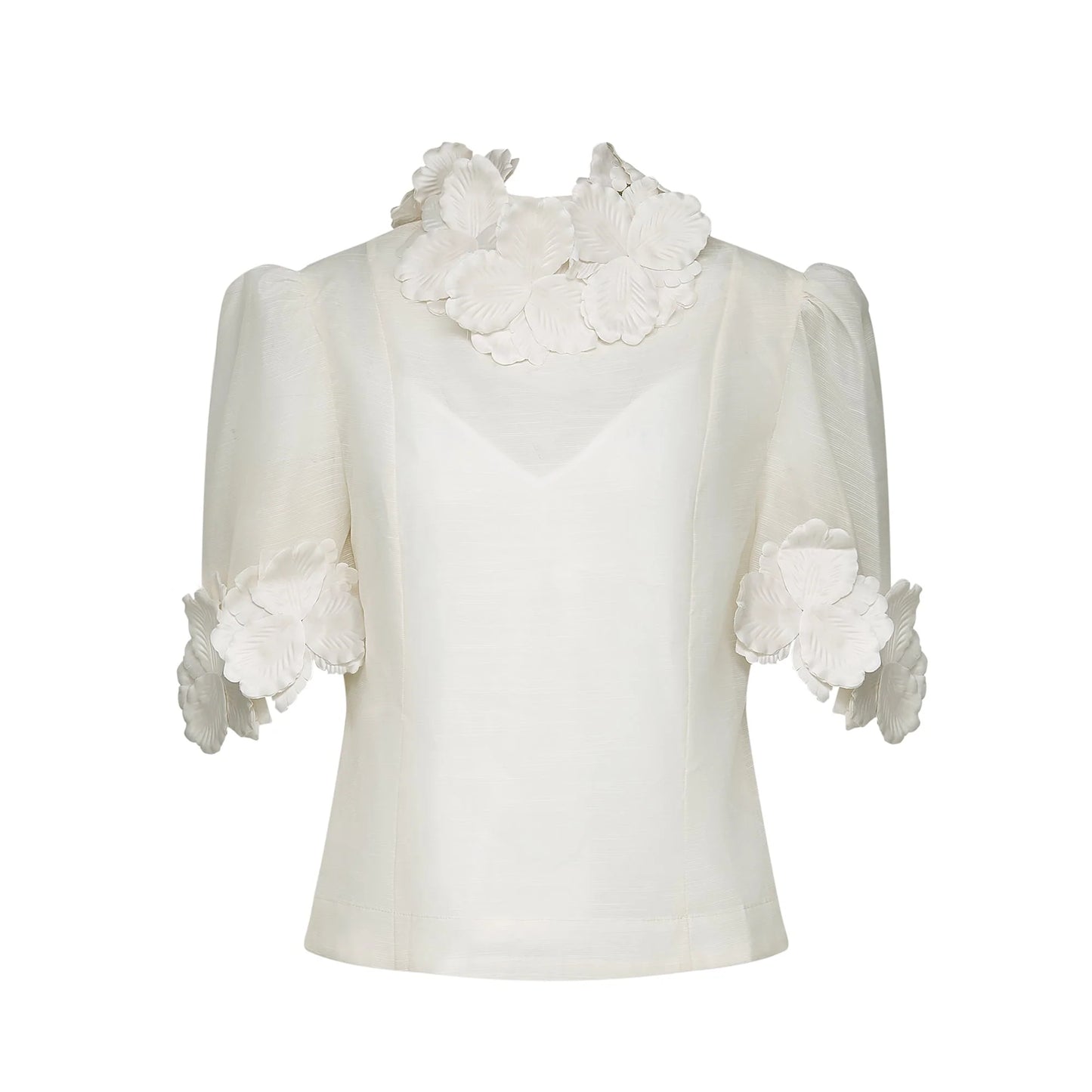Relvoux   |    Axelle Matching Set with Floral Appliqué