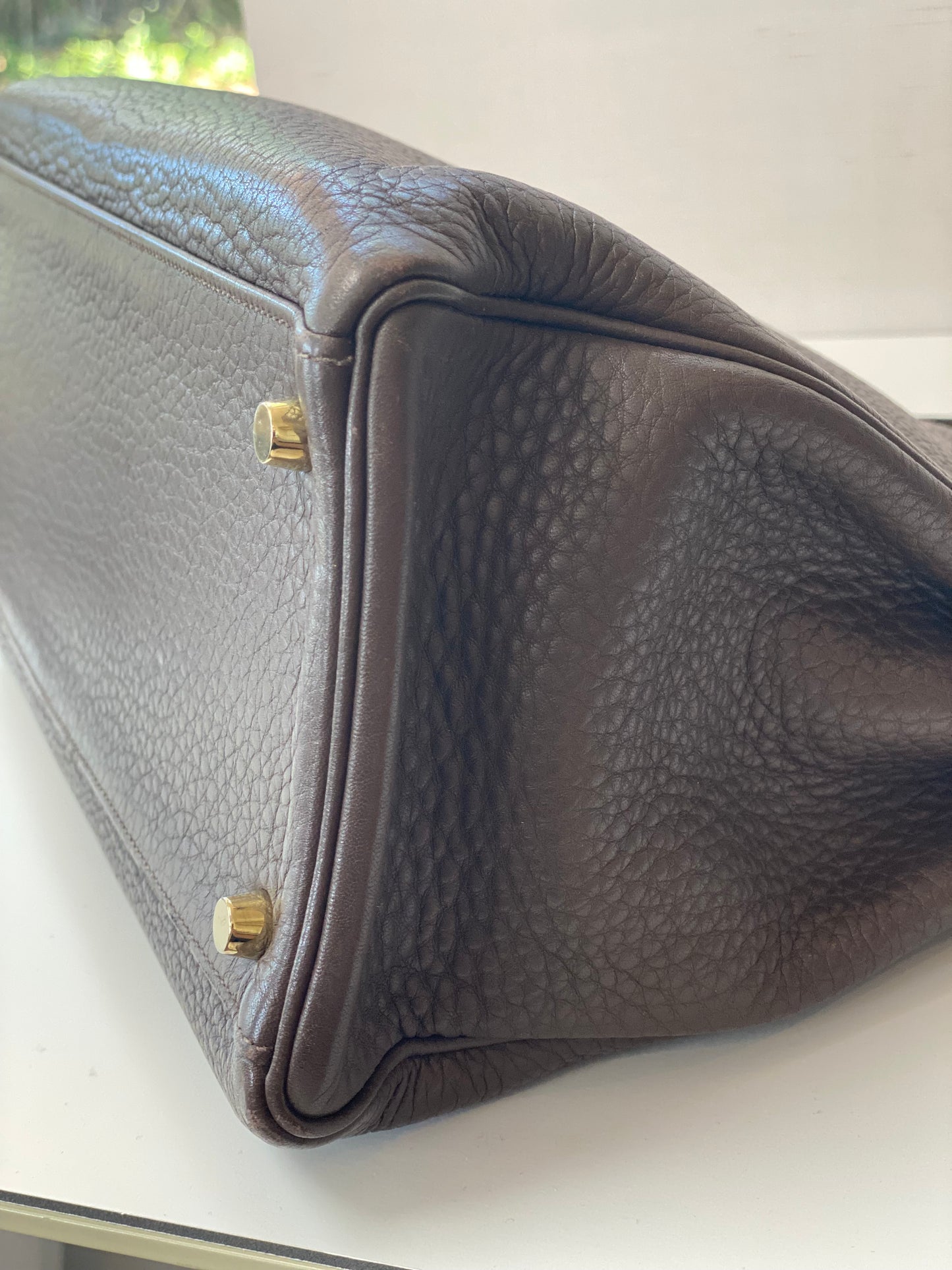 Vintage Hermes Kelly Retourne 35 Handbag