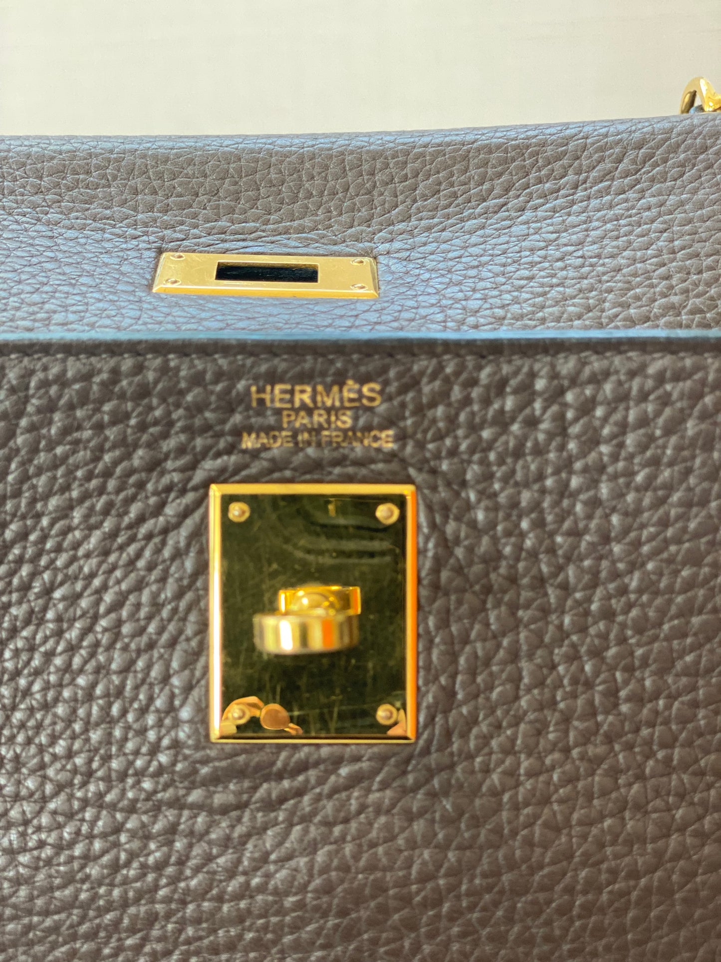 Vintage Hermes Kelly Retourne 35 Handbag