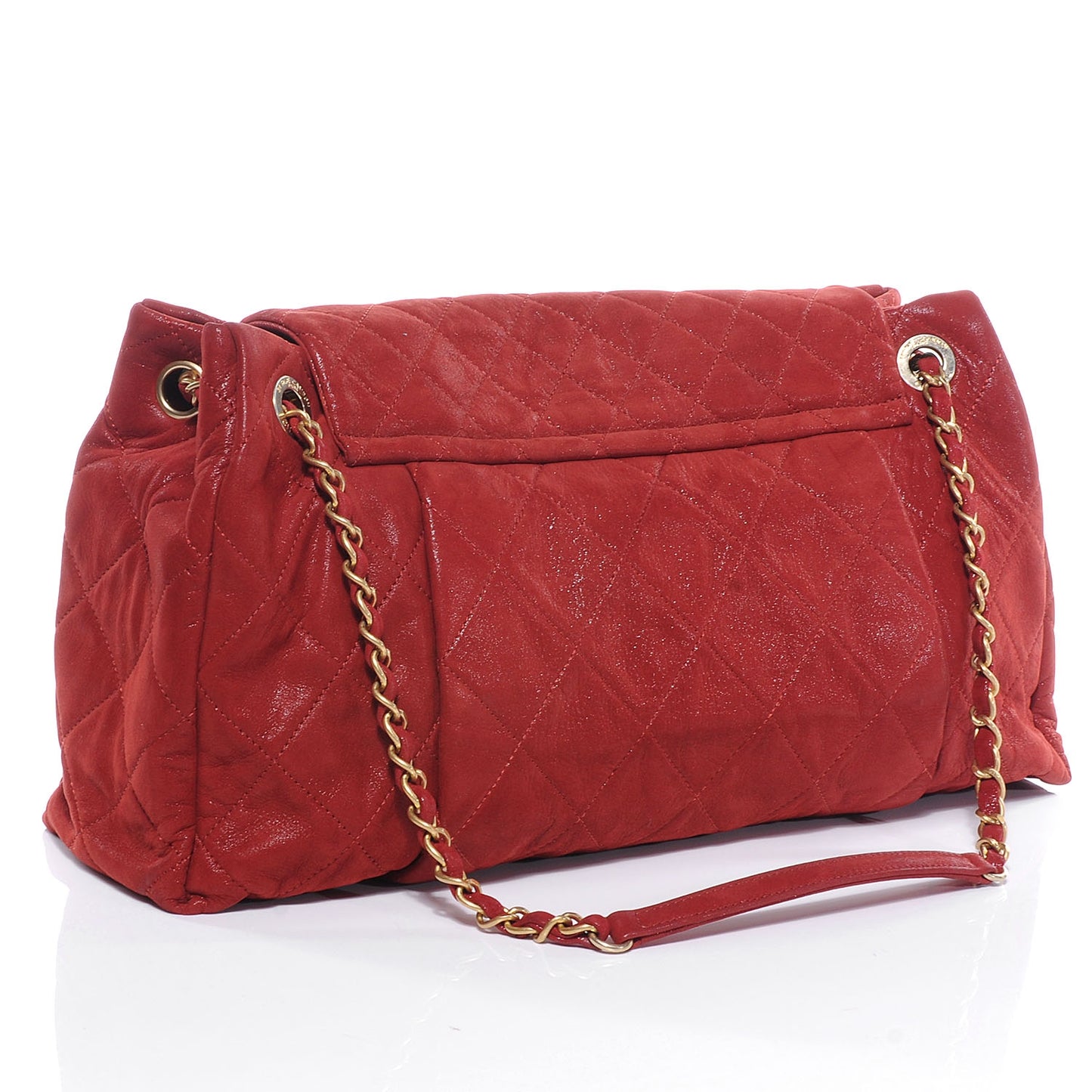 Chanel   |   Large Iridescent Calfskin Single Flap Shoulder Bag