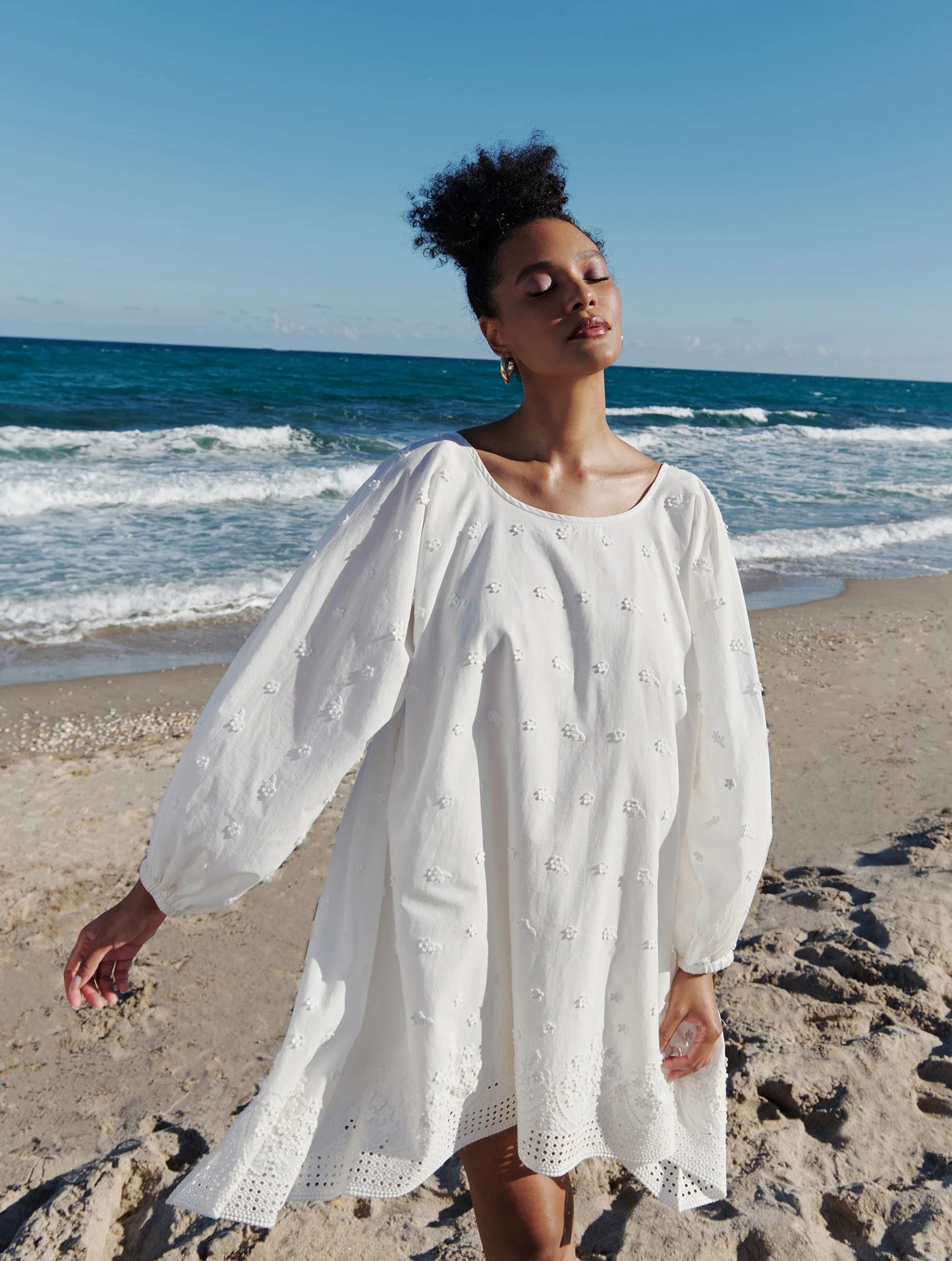 Arianne Elmy   |  English Garden Embroidered Cotton Good Luck Dress