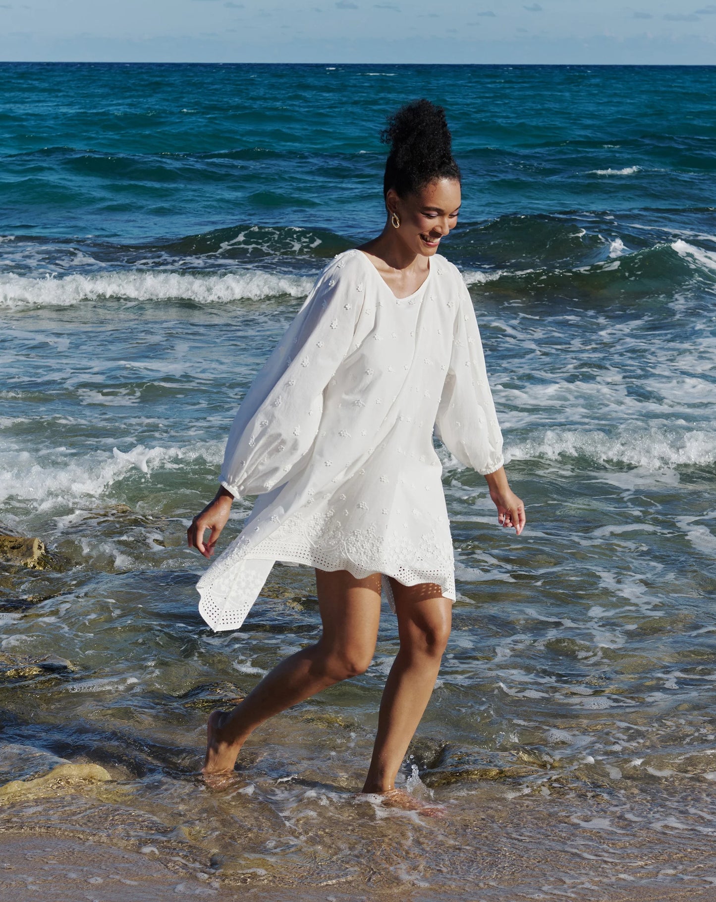 Arianne Elmy   |  English Garden Embroidered Cotton Good Luck Dress