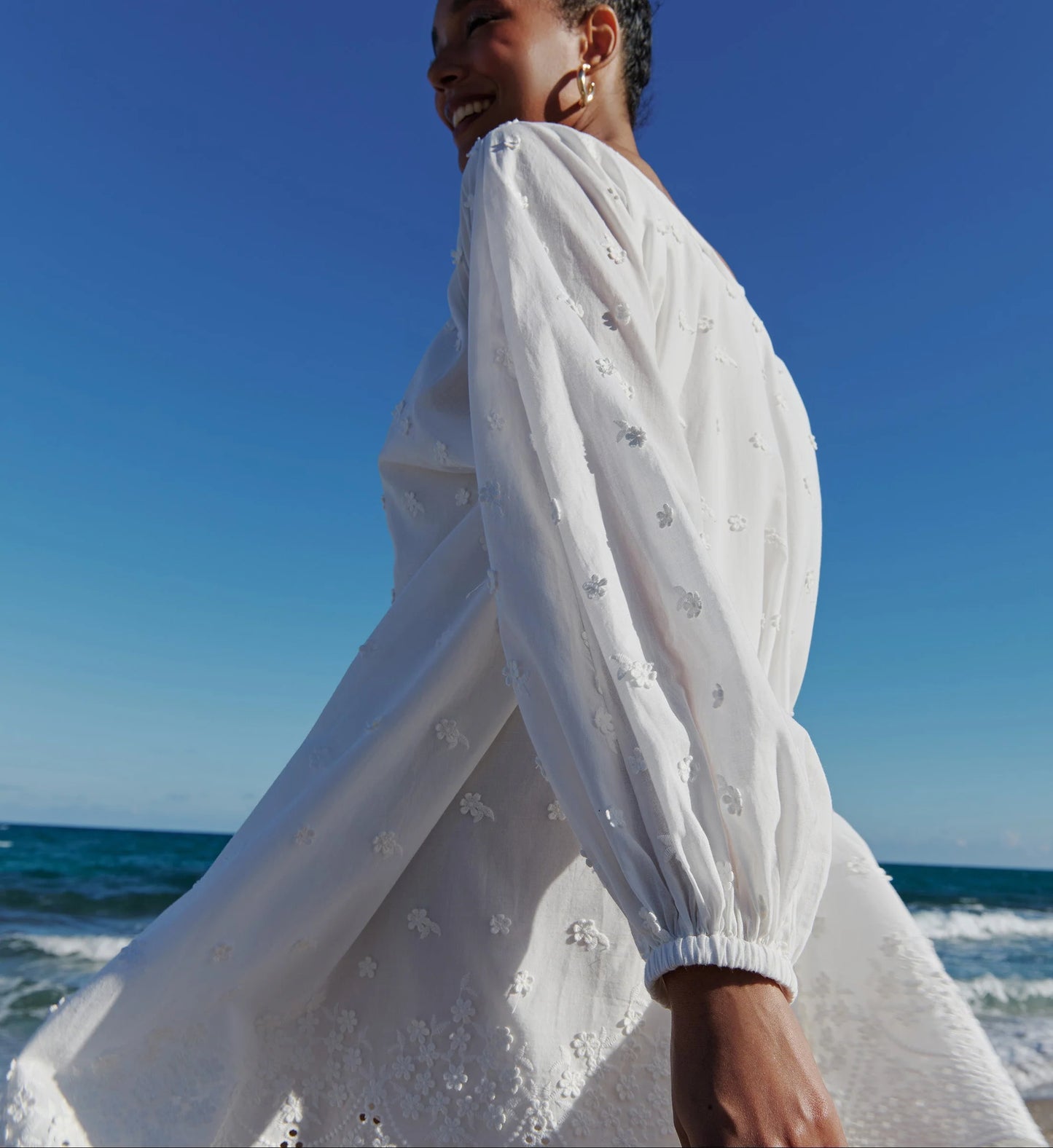 Arianne Elmy   |  English Garden Embroidered Cotton Good Luck Dress