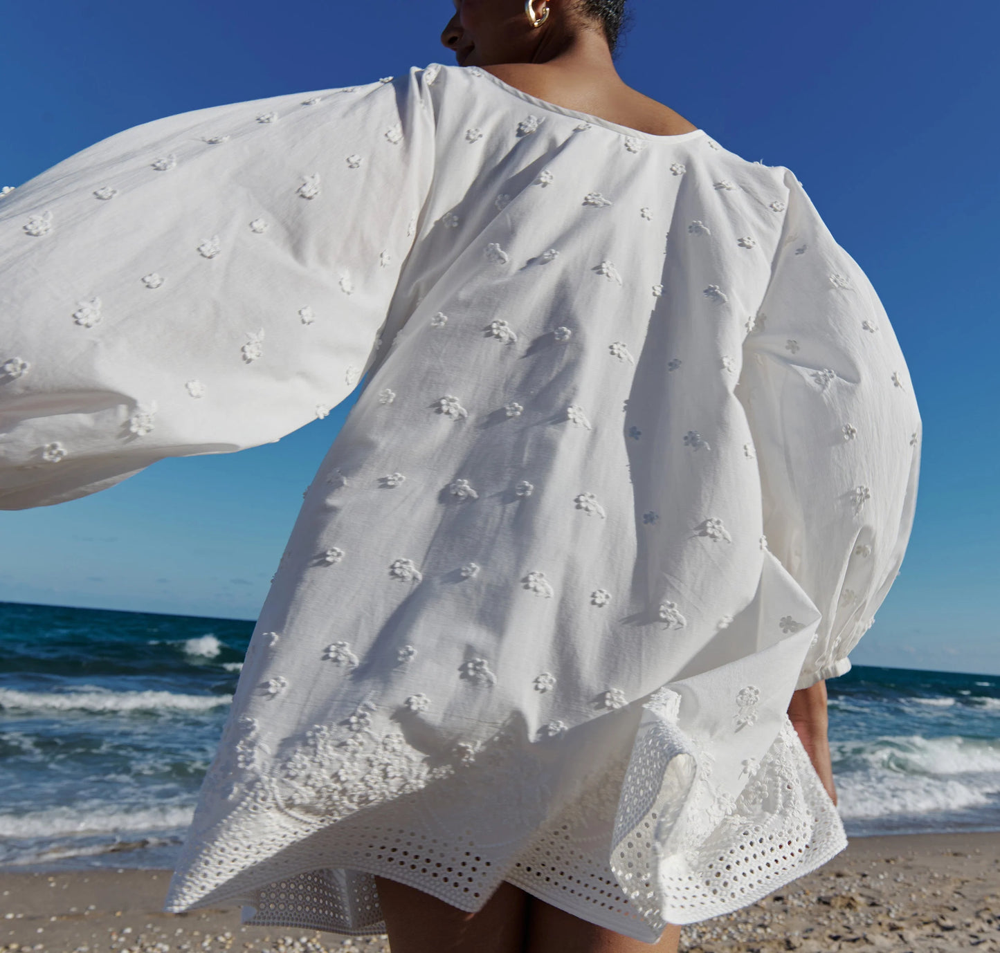 Arianne Elmy   |  English Garden Embroidered Cotton Good Luck Dress