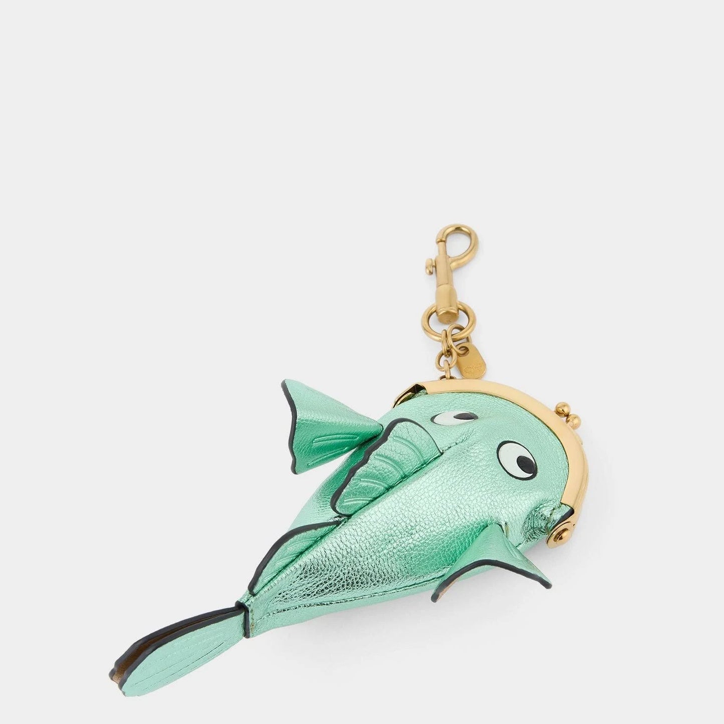 Anya Hindmarch   |    Fish Coin Purse Charm (Green)