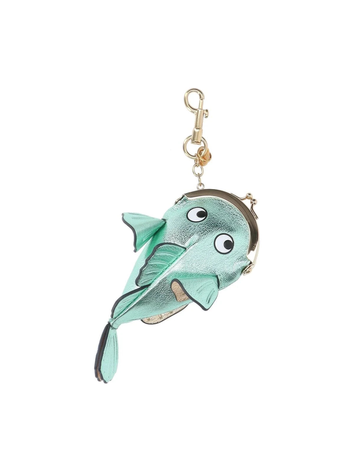 Anya Hindmarch   |    Fish Coin Purse Charm (Green)