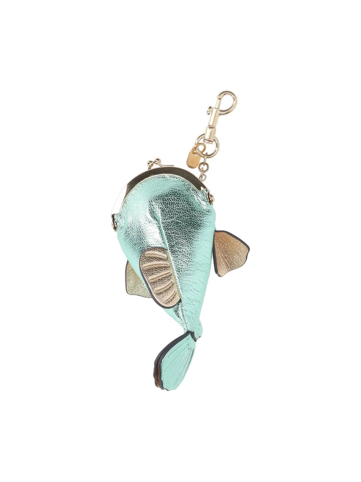 Anya Hindmarch   |    Fish Coin Purse Charm (Green)