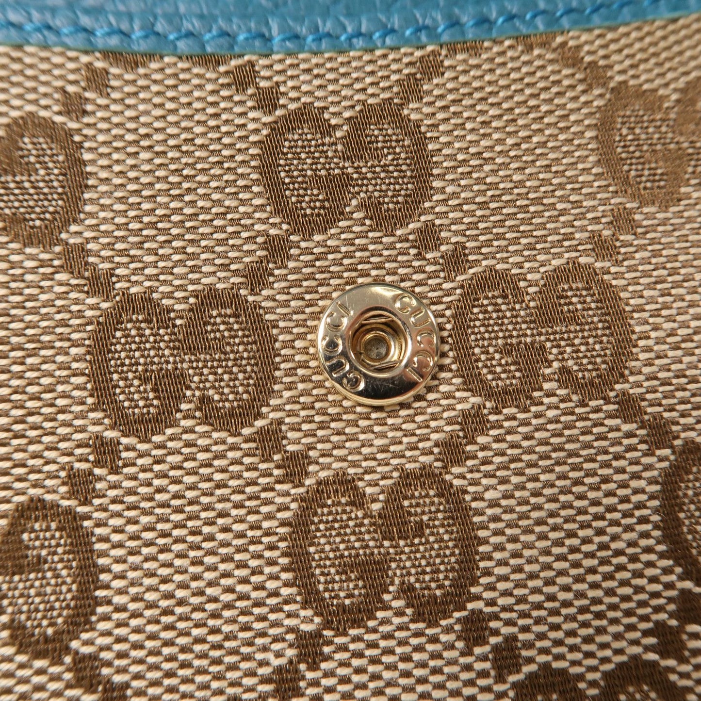 Gucci   |    Canvas Long Wallet Gold Paper Long Wallet