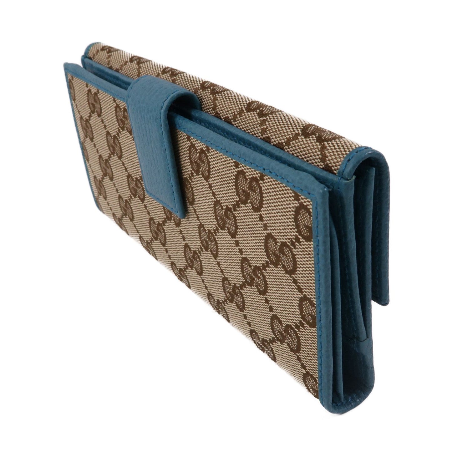Gucci   |    Canvas Long Wallet Gold Paper Long Wallet