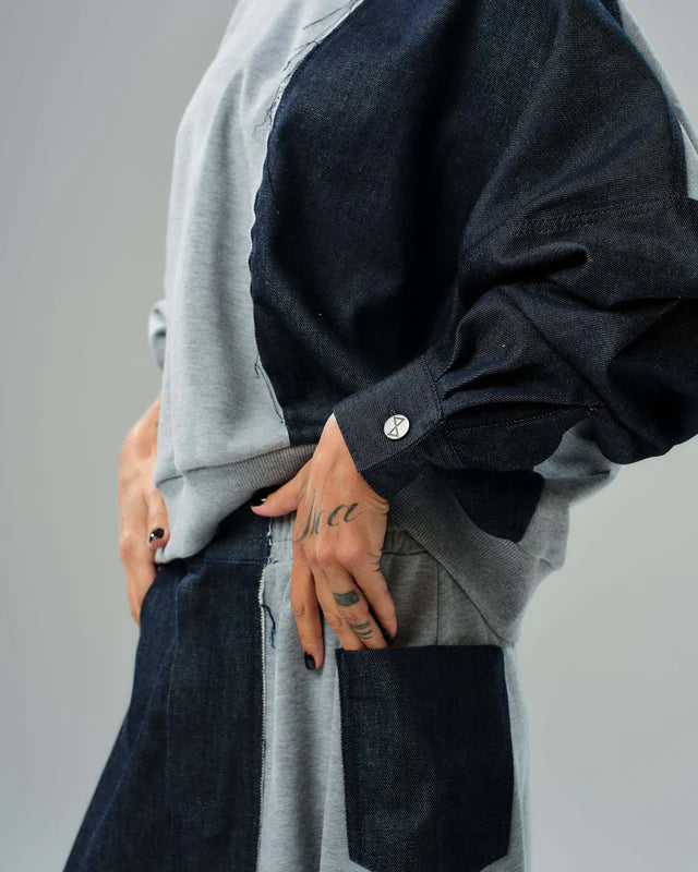 Locker Room   |    Grey and Denim Co-Ord Set