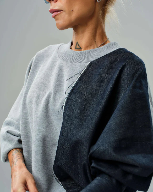 Locker Room   |    Grey and Denim Co-Ord Set