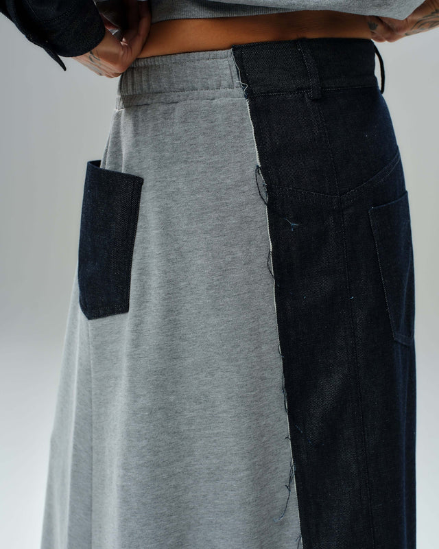 Locker Room   |    Grey and Denim Co-Ord Set