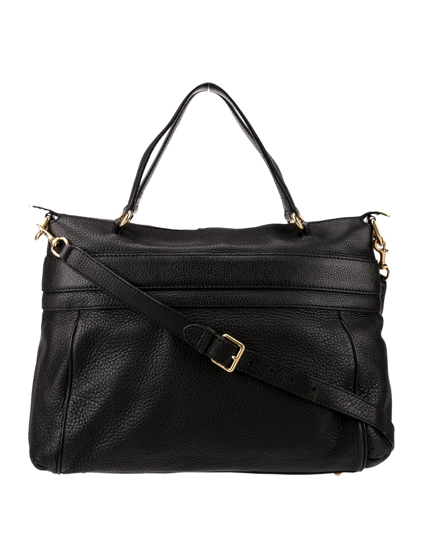 Gucci   |    Black Pebbled Calfskin Leather Ride