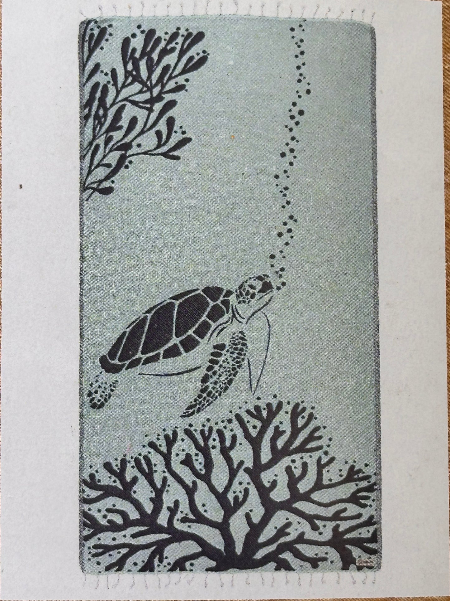 sand cloud   |   light blue turtle print