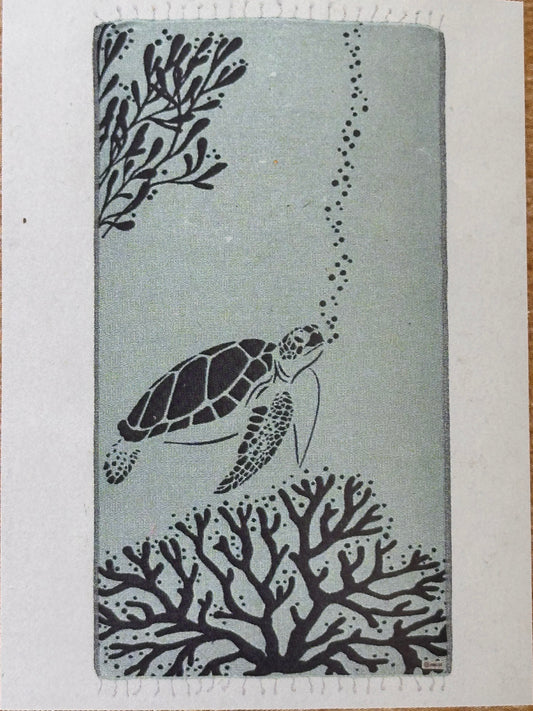 sand cloud   |   light blue turtle print