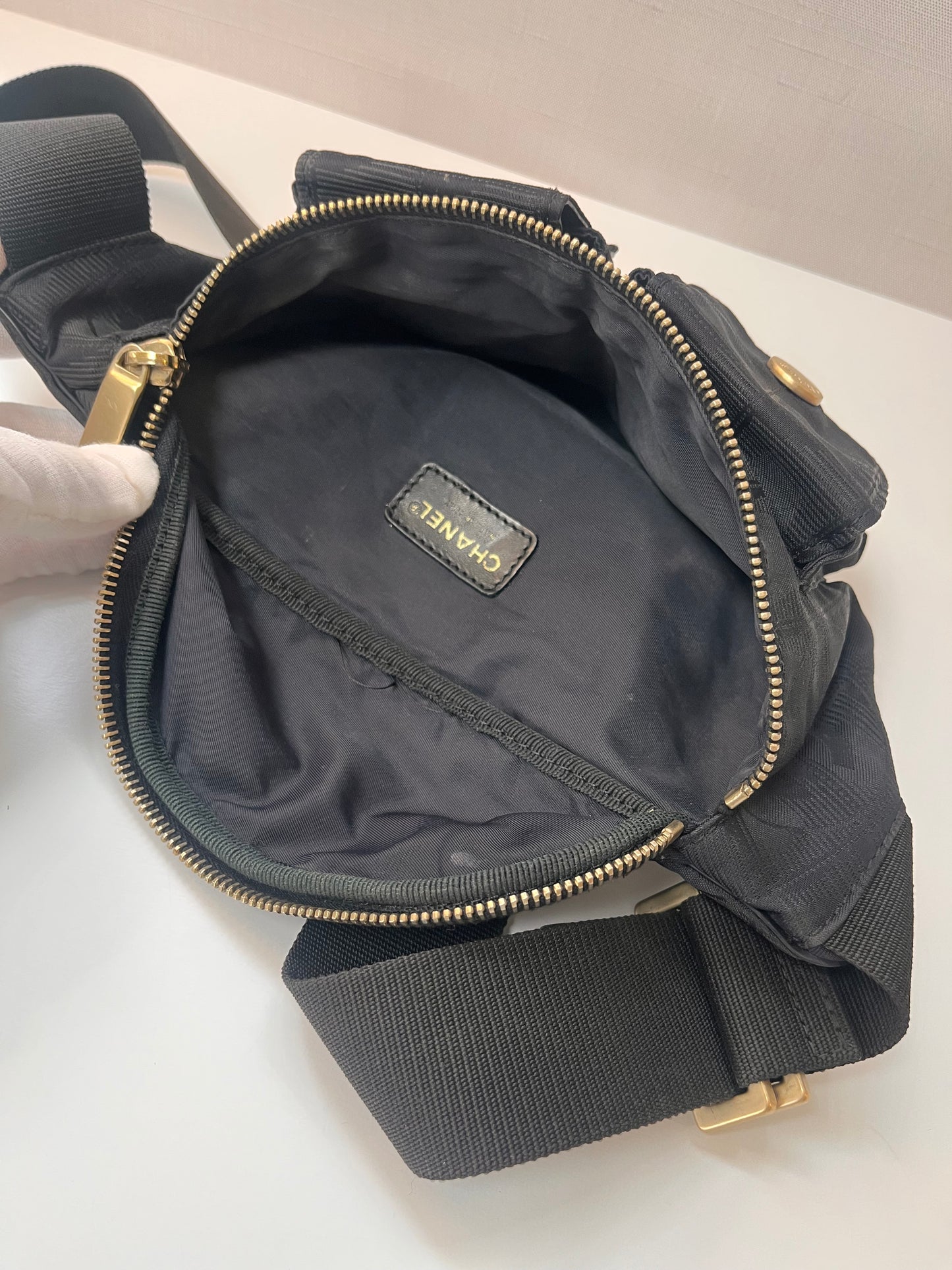 Vintage Chanel Travel Ligne Waist Bag
