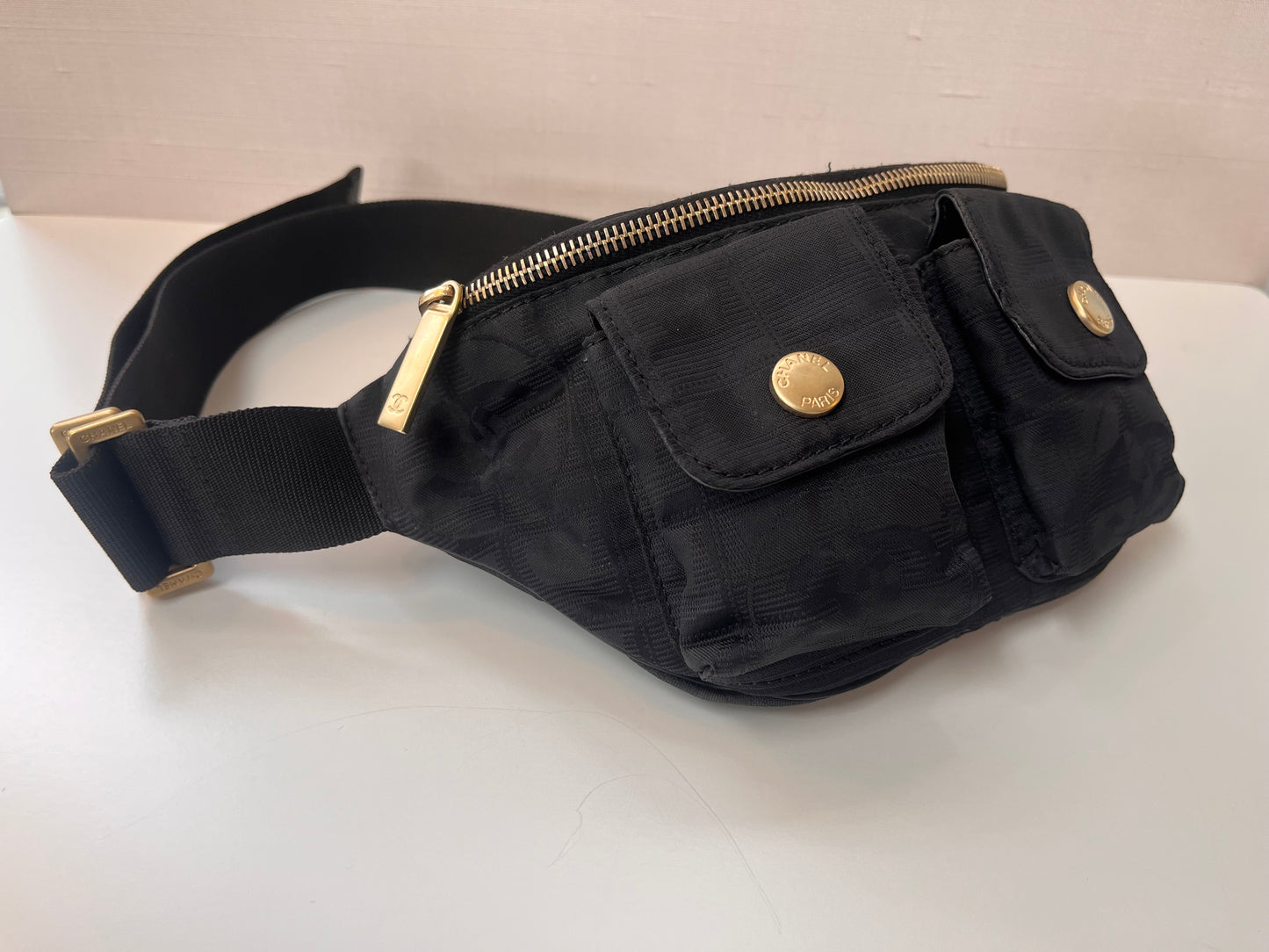 Vintage Chanel Travel Ligne Waist Bag