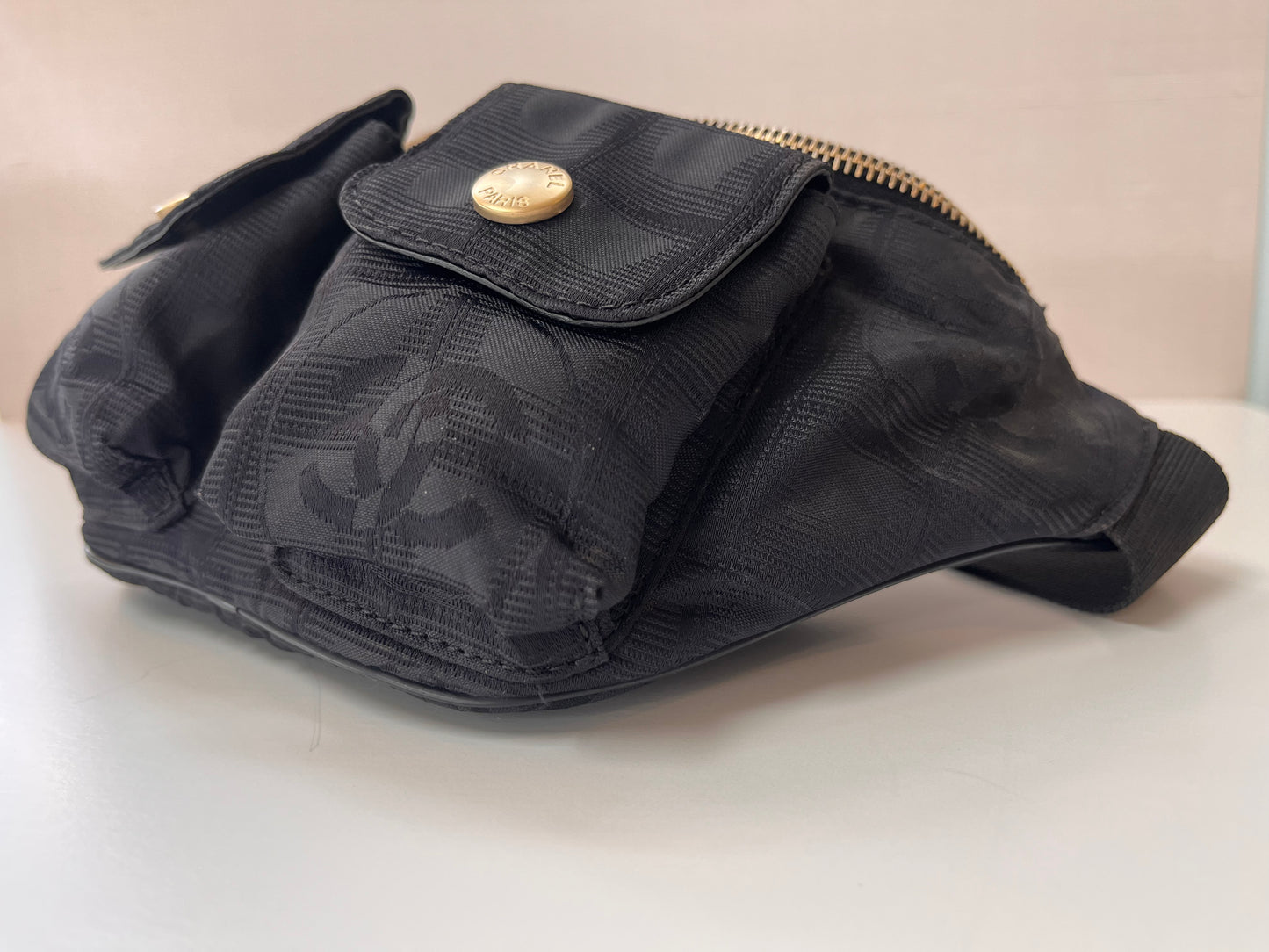 Vintage Chanel Travel Ligne Waist Bag