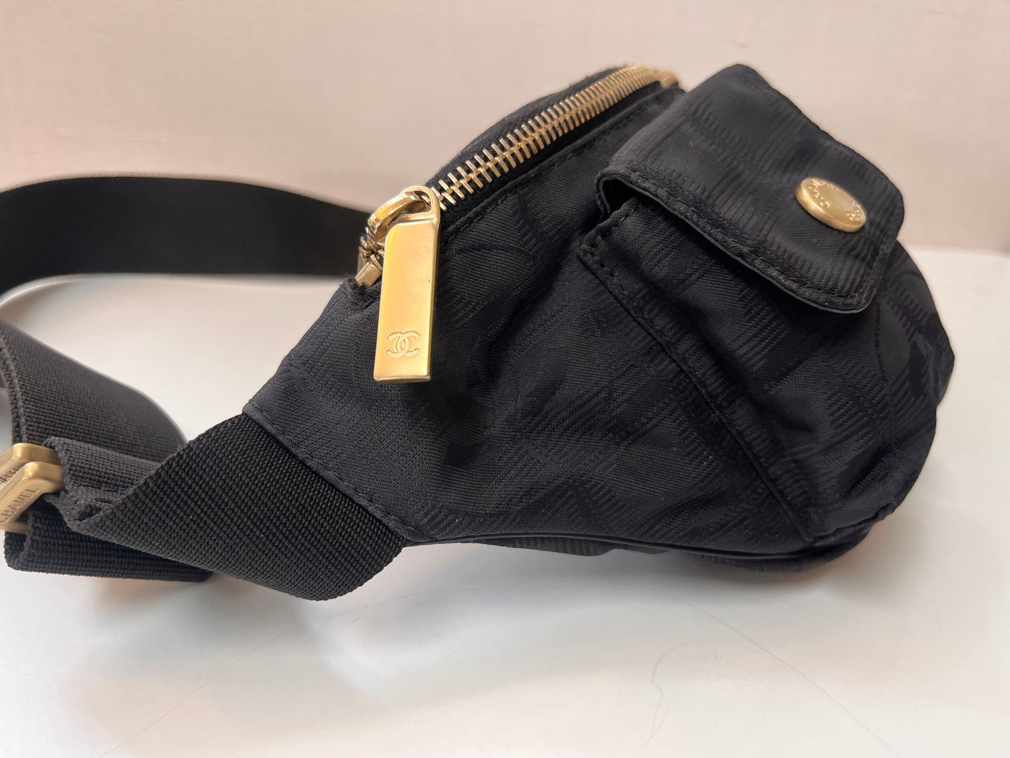 Vintage Chanel Travel Ligne Waist Bag
