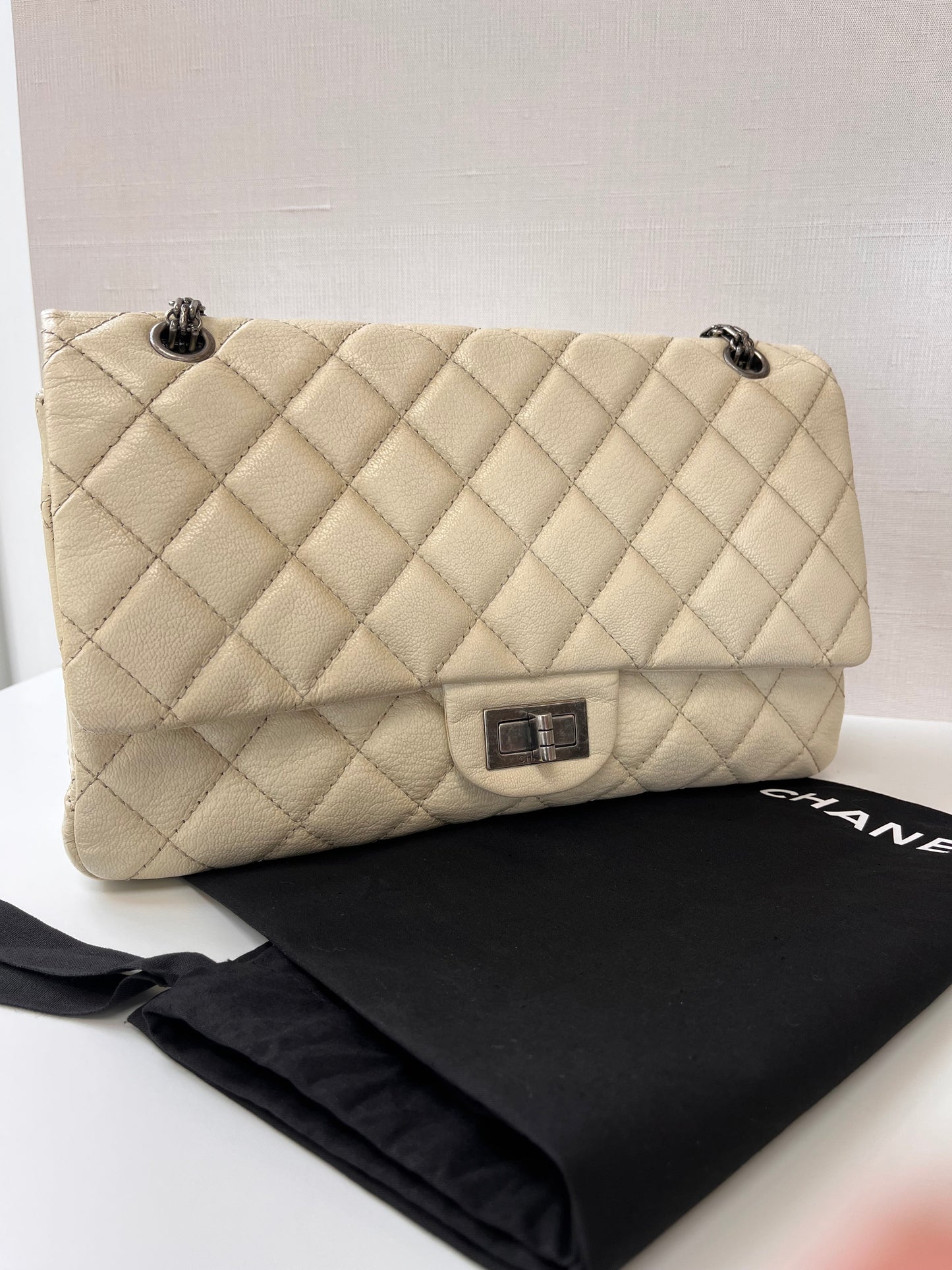 Off White Chanel Reissue Bag