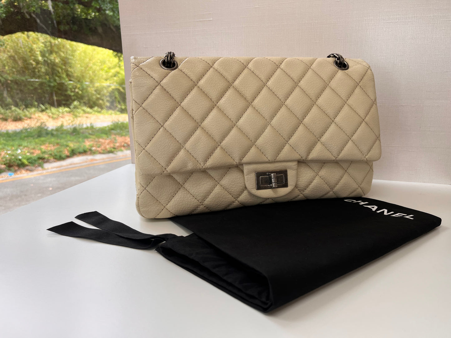 Off White Chanel Reissue Bag