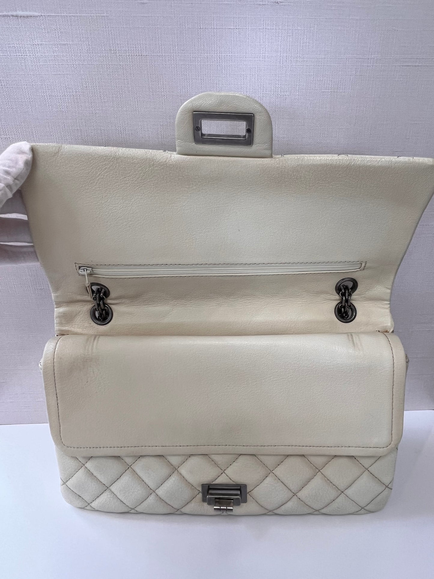 Off White Chanel Reissue Bag