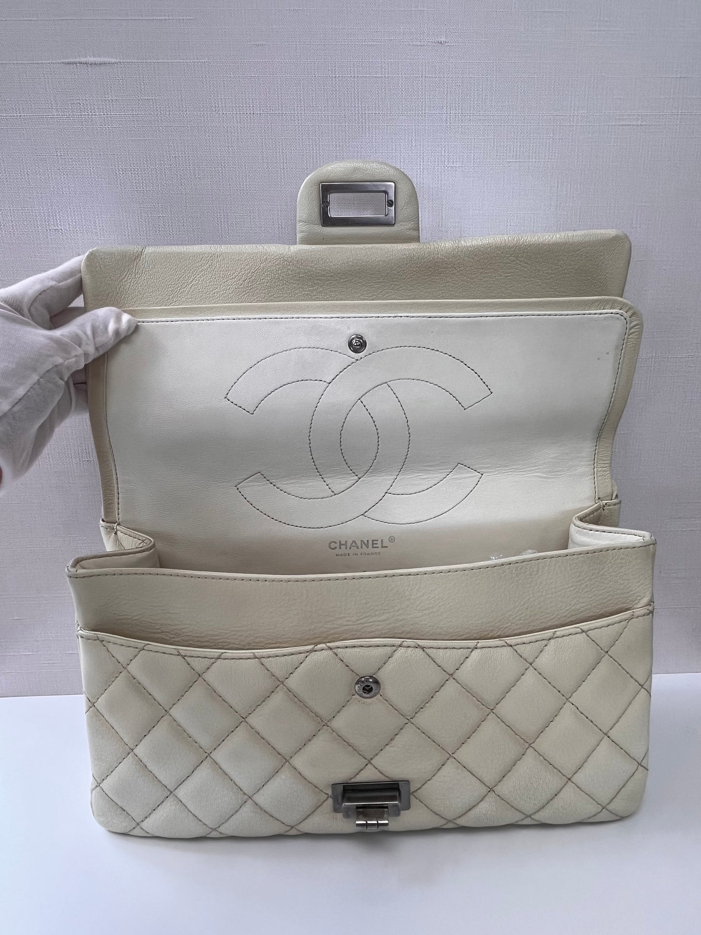 Off White Chanel Reissue Bag