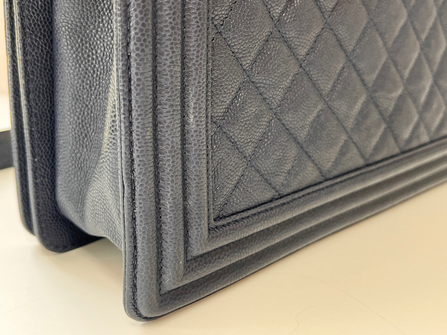 Navy Blue Chanel Boy Bag