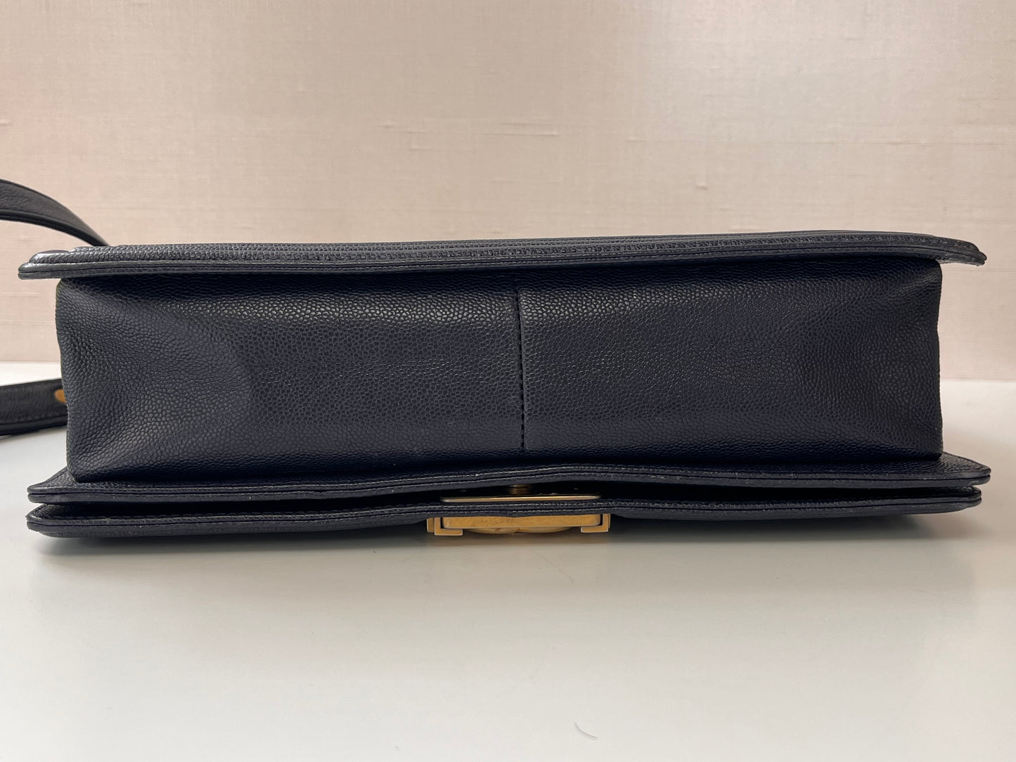 Navy Blue Chanel Boy Bag