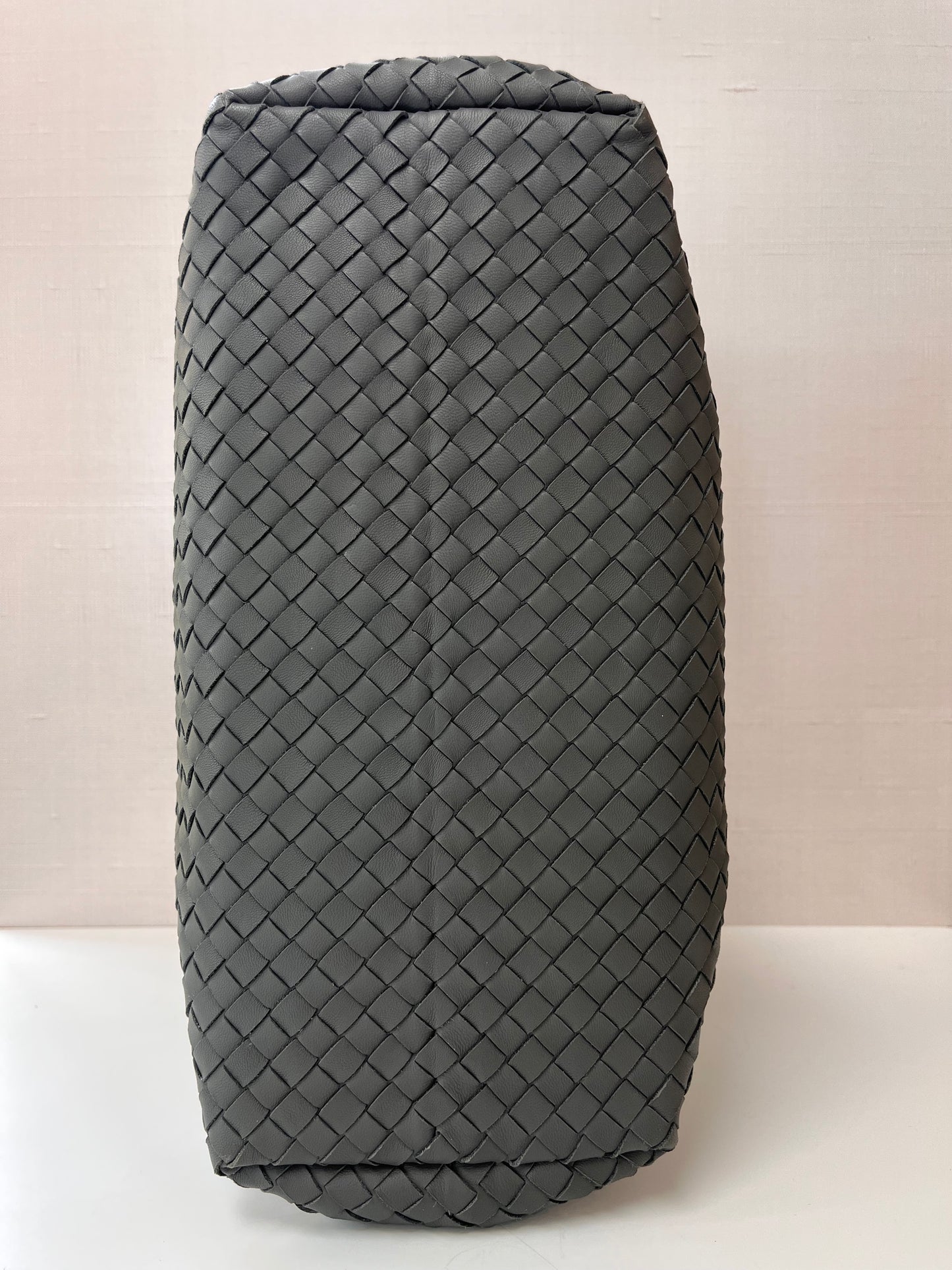 Bottega Veneta Woven Gray Garda Intecciato Napa