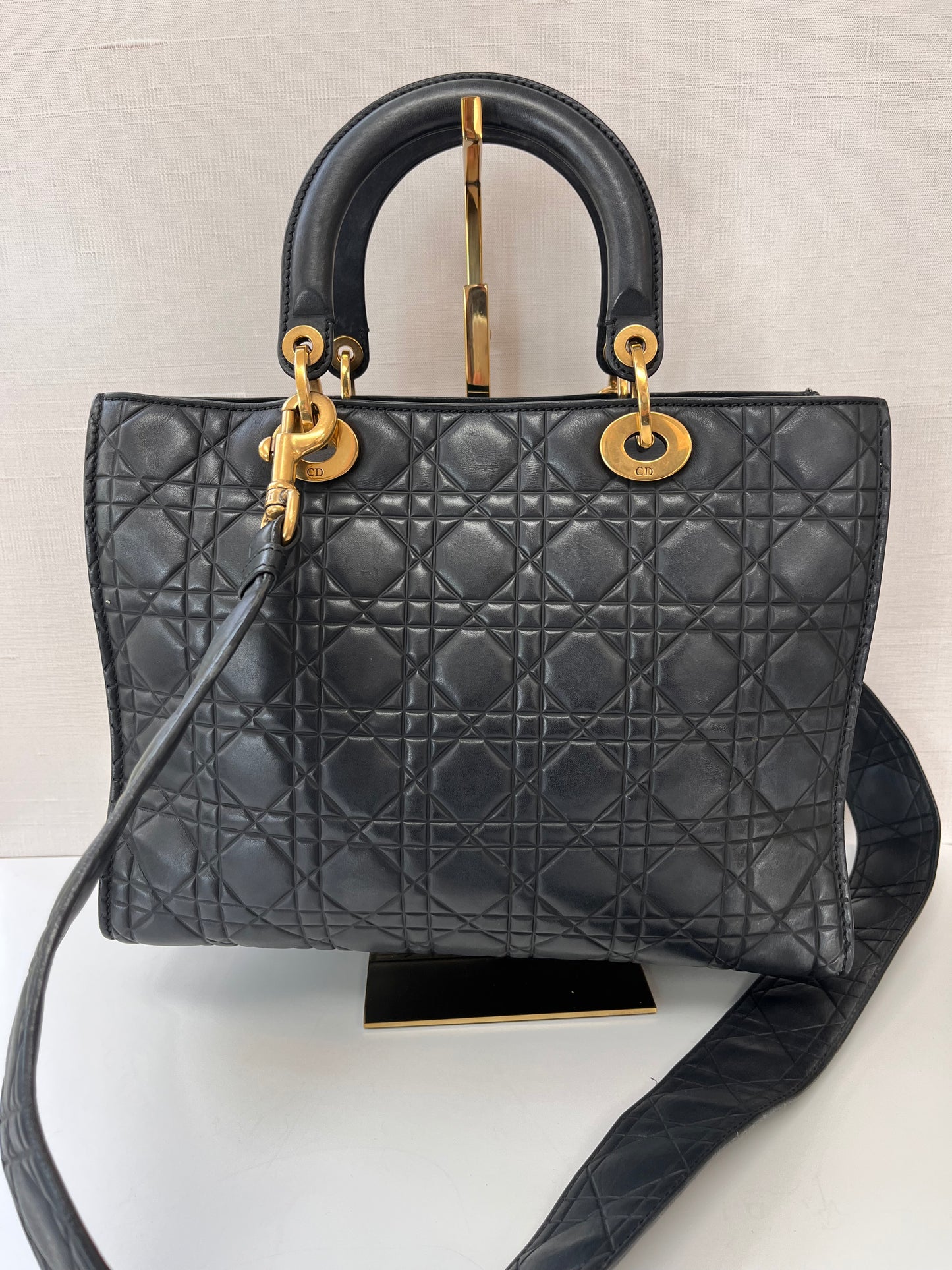 Navy Lady Dior Bag