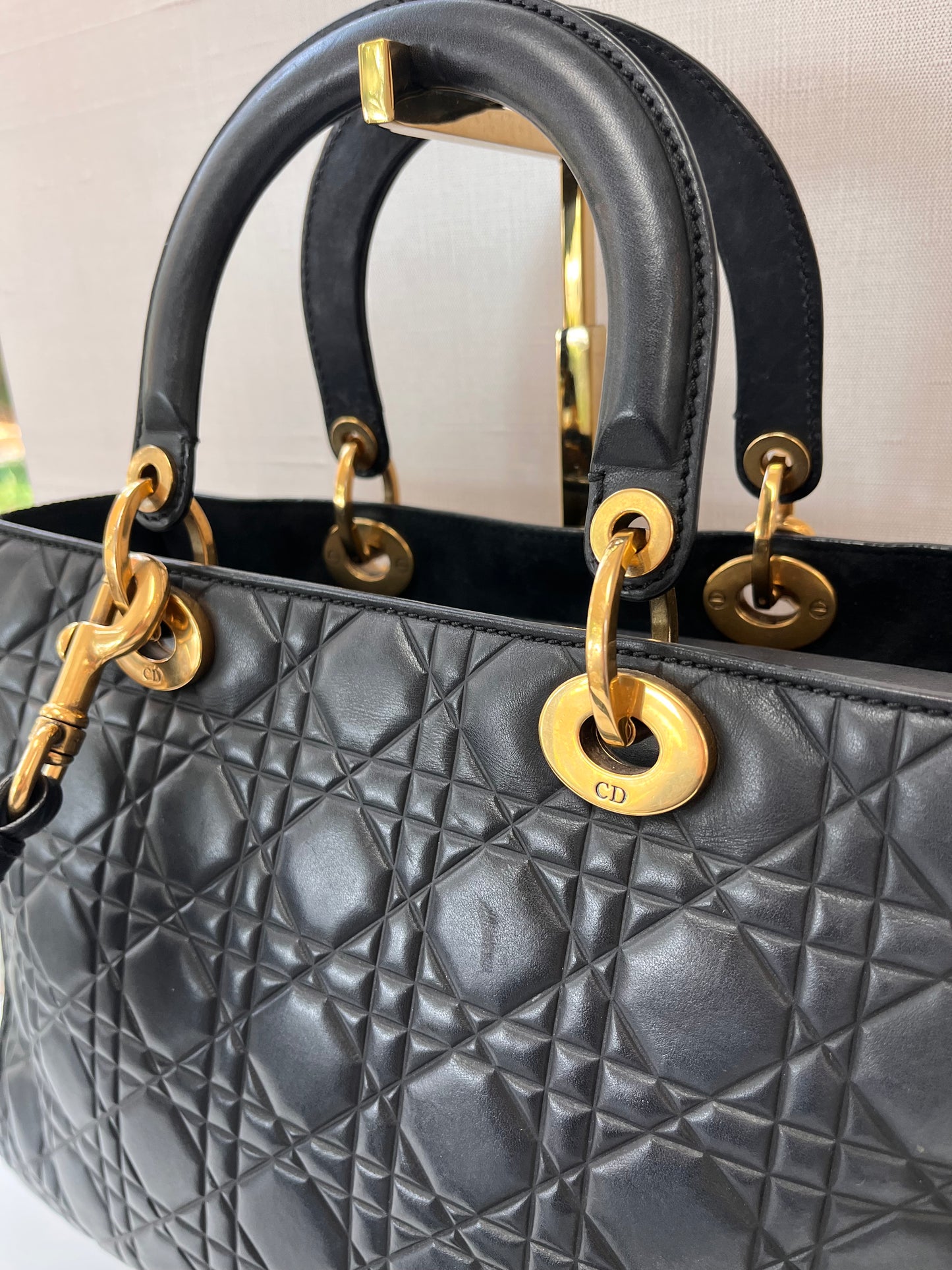Navy Lady Dior Bag