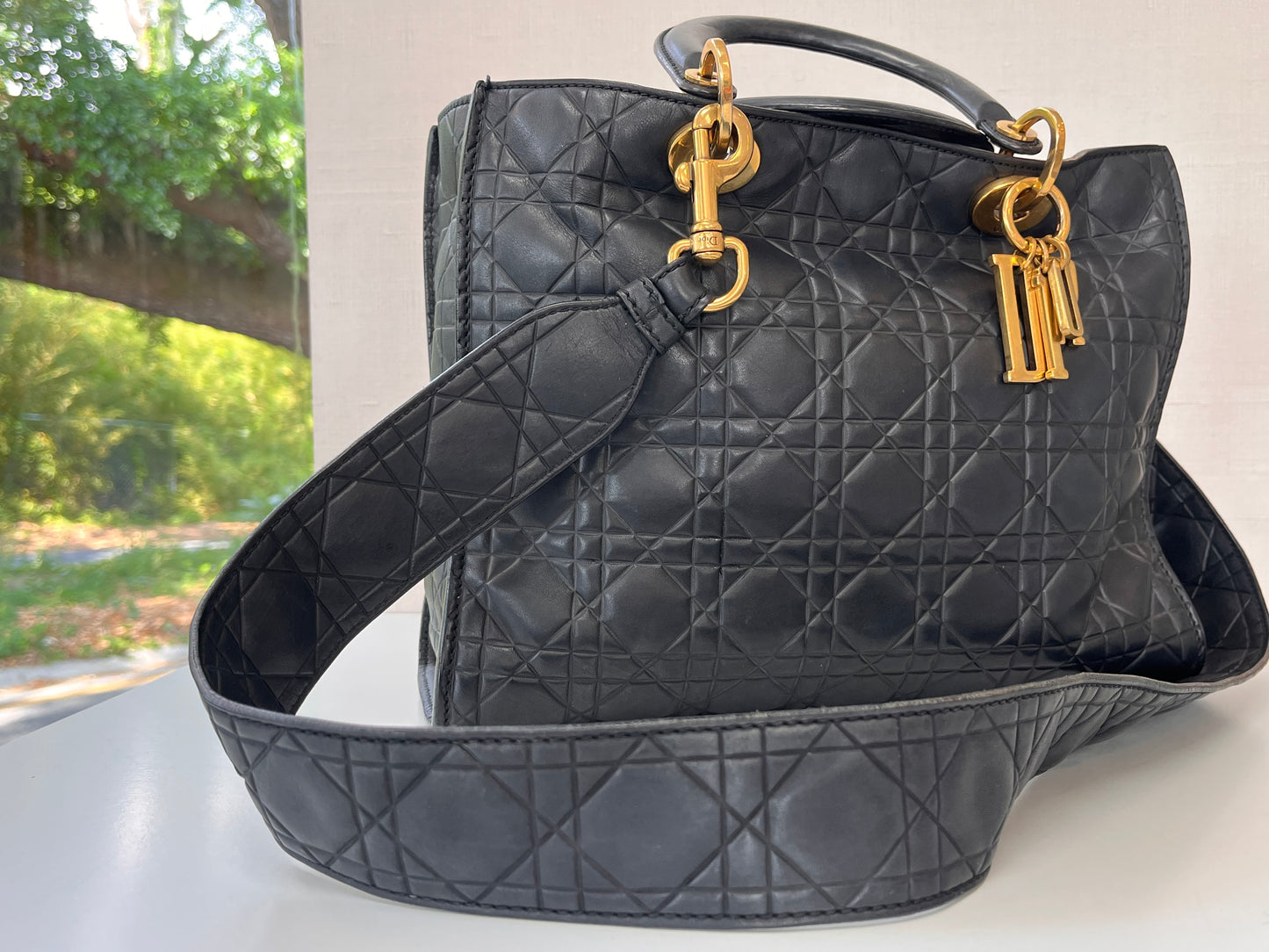 Navy Lady Dior Bag