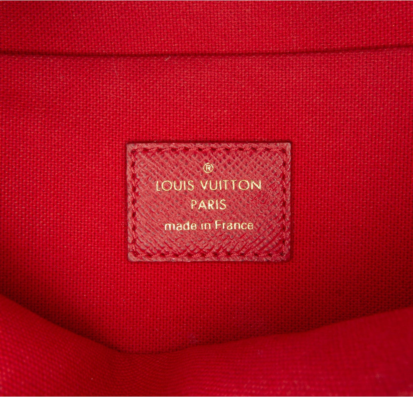 Louis Vuitton   |    Damier Ebene Pochette Felicie Brown