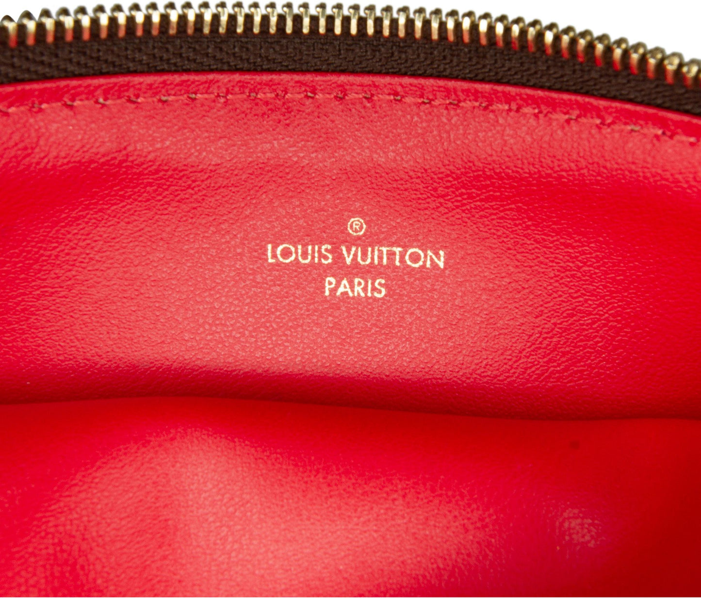 Louis Vuitton   |    Damier Ebene Pochette Felicie Brown