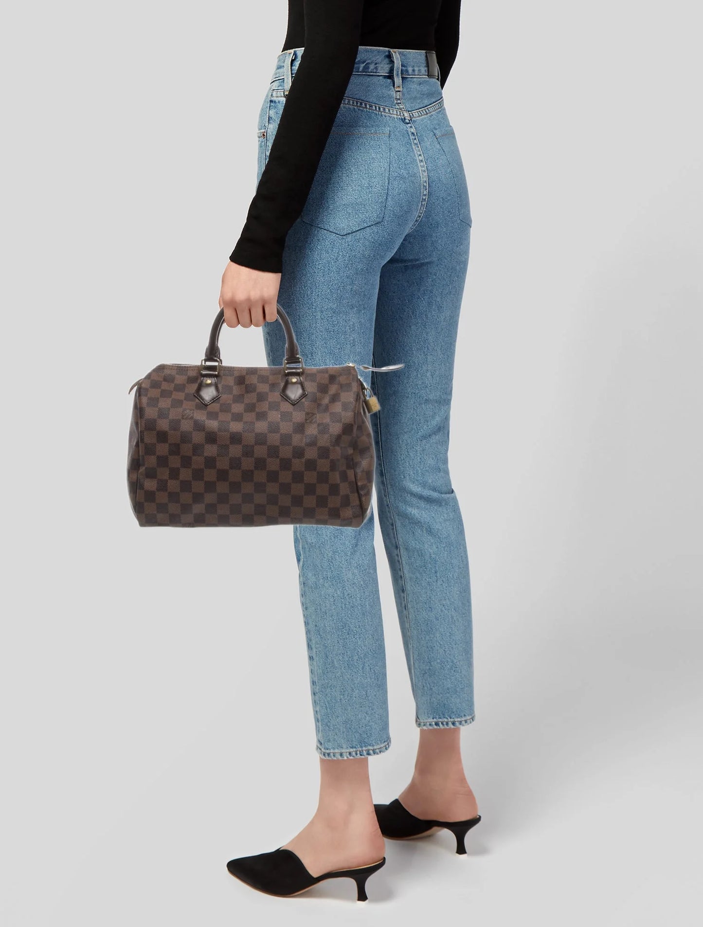 Louis Vuitton   |    Vintage Speedy 30 Dark Handles