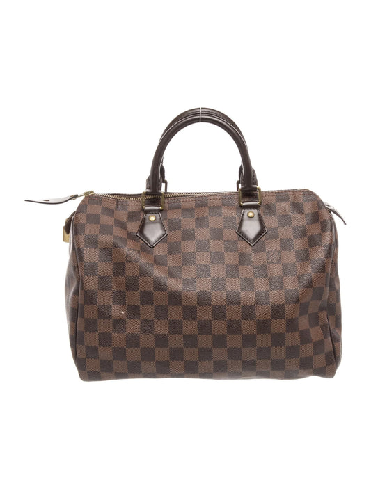 Louis Vuitton   |    Vintage Speedy 30 Dark Handles