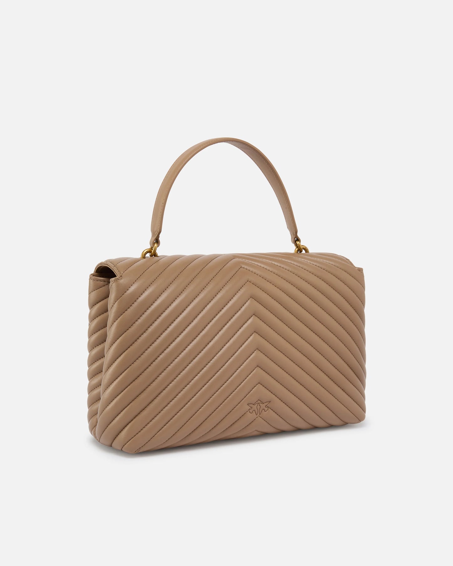 PINKO   |    Medium handbag Love Bag Puff Chevron in nappa leather